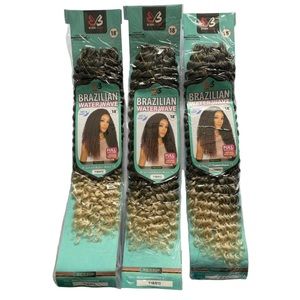 Bobbi Boss African Roots Braid Collection Crochet Brazilian Water Wave 18” 3Pack